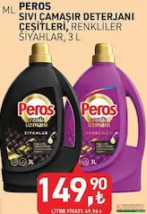 PEROS SIVI ÇAMAŞIR DETERJANI ÇEŞİTLERİ 3 L PEROS SIVI ÇAMAŞIR DETERJANI ÇEŞİTLERİ 3 L